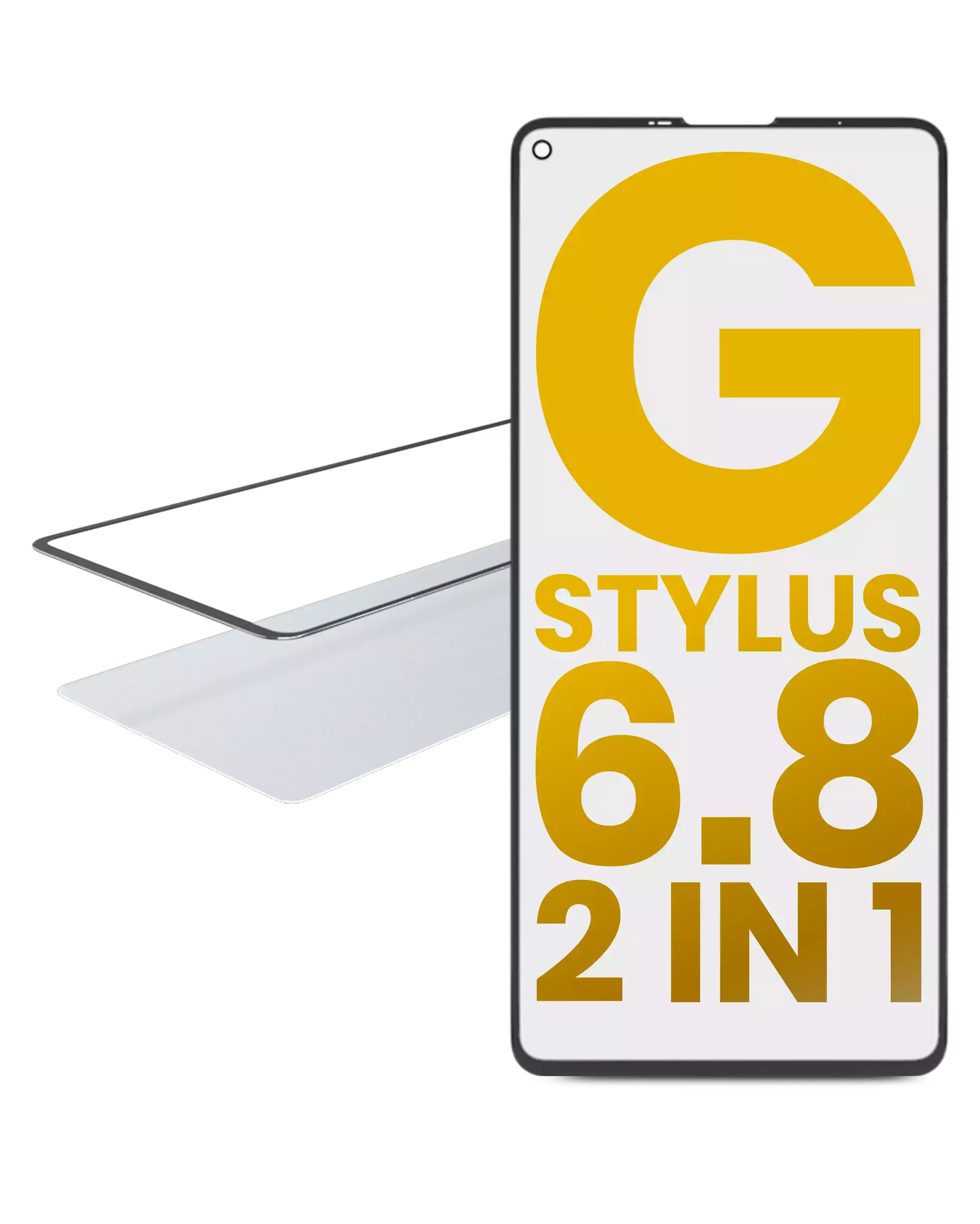 2-in-1 Front Glass with pre-installed OCA for Motorola Moto G Stylus 6.8" (XT2115 / 2021)