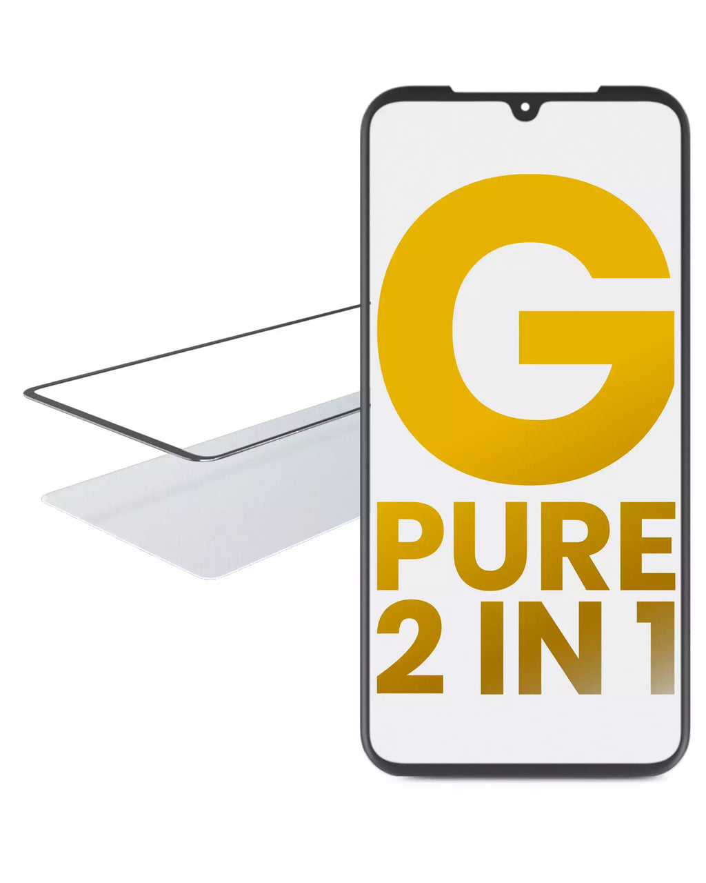 2-in-1 Front Glass with Pre-installed OCA for Motorola Moto G Pure (XT2163 / 2021)