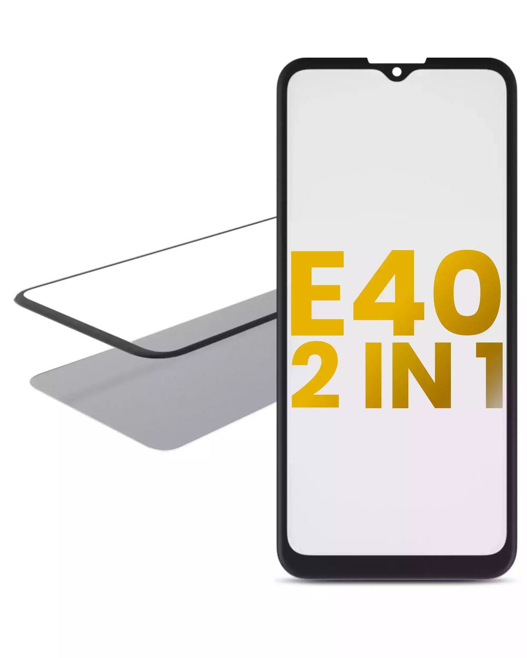 2-in-1 Frontglas mit vorinstalliertem OCA für Motorola Moto E40 (XT2159 / 2021)