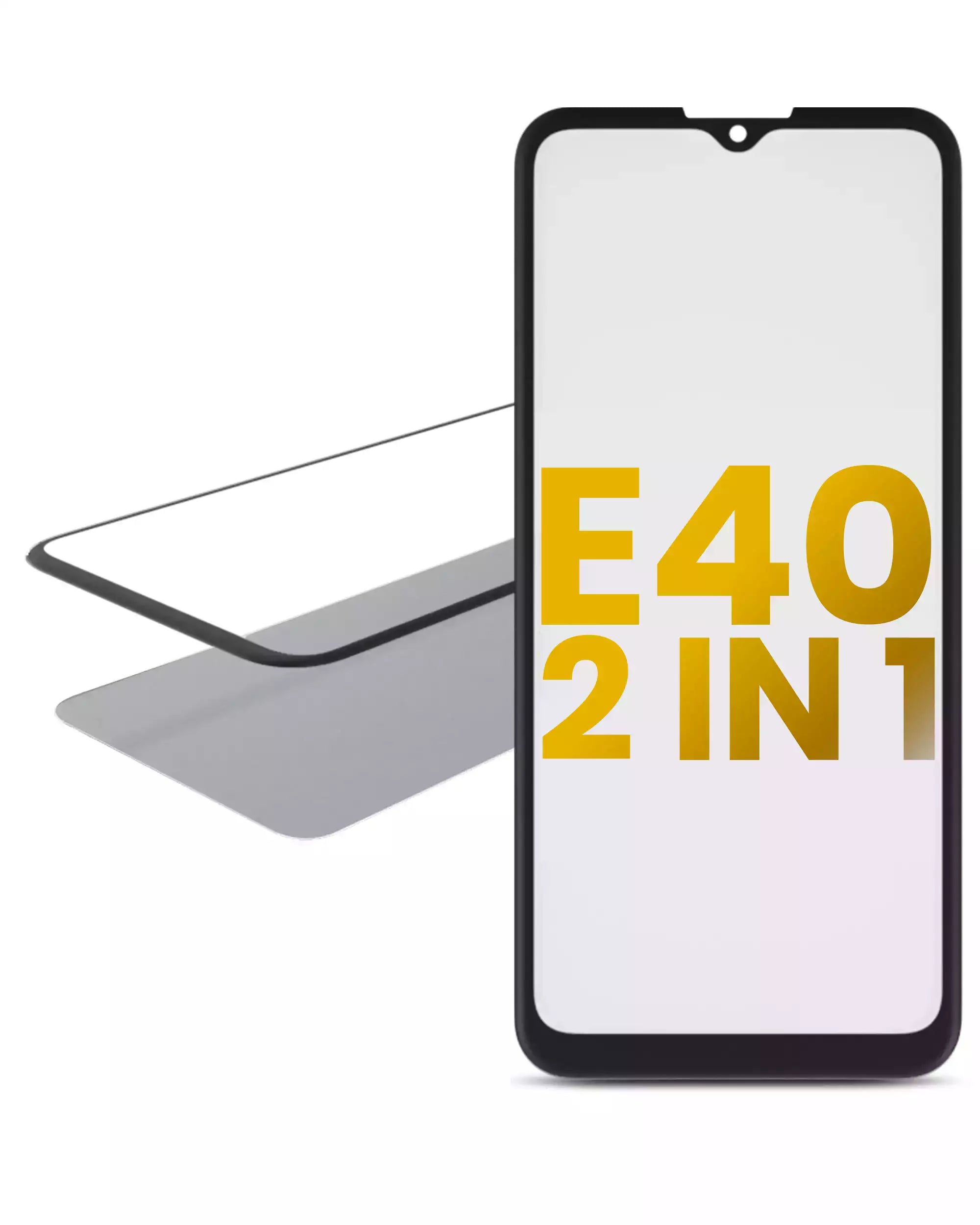 2-in-1 Frontglas mit vorinstalliertem OCA für Motorola Moto E40 (XT2159 / 2021)