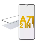 2-in-1 Frontglas mit vorinstallierter OCA für Samsung Galaxy A71 (A715 / 2020)