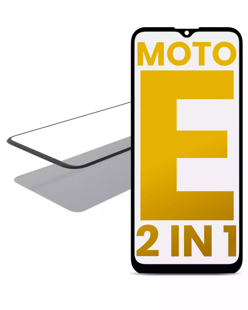 2 in 1 Front Glass with Pre-installed OCA for Motorola Moto E (XT2052 / 2020)