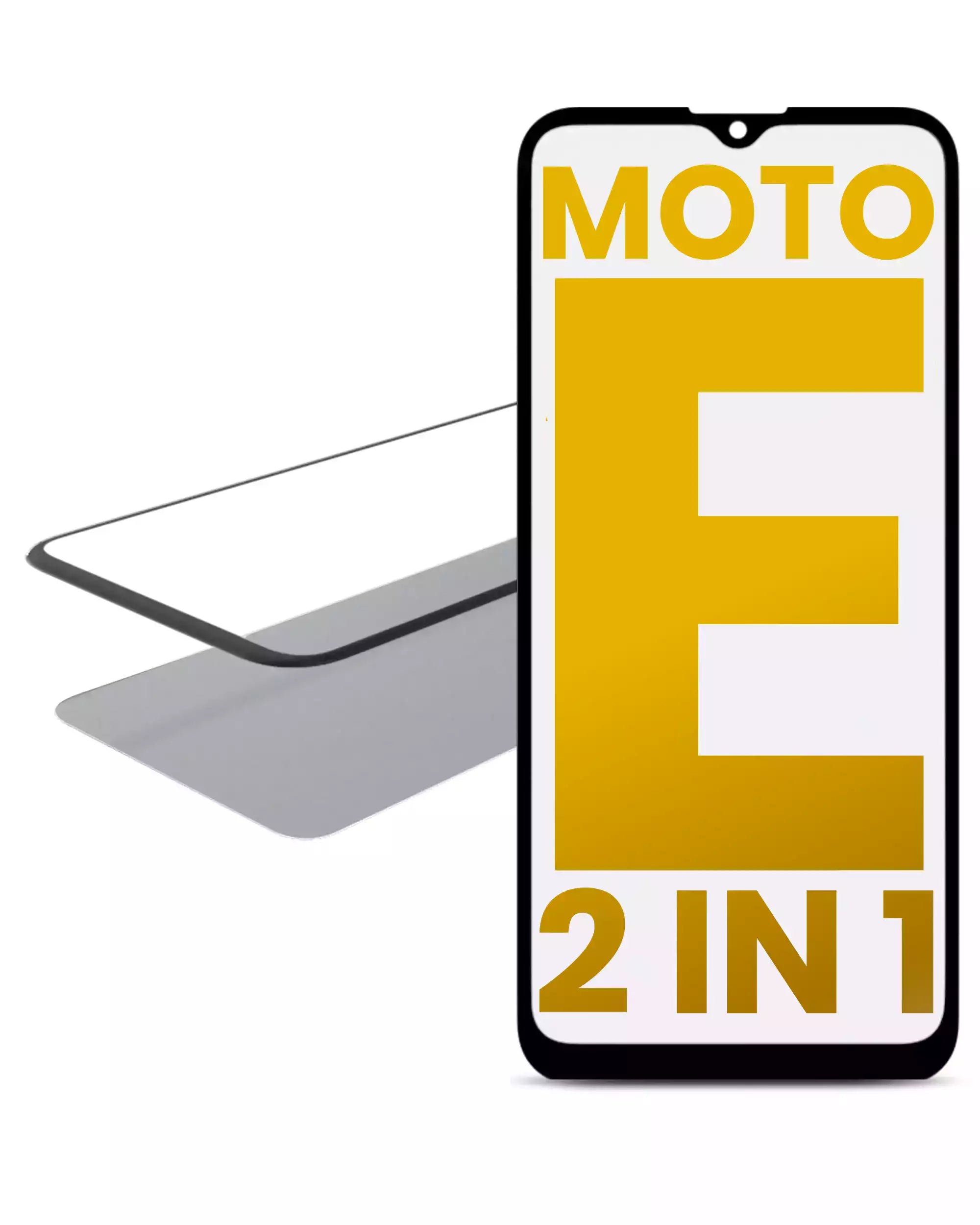 2 in 1 Front Glass with Pre-installed OCA for Motorola Moto E (XT2052 / 2020)