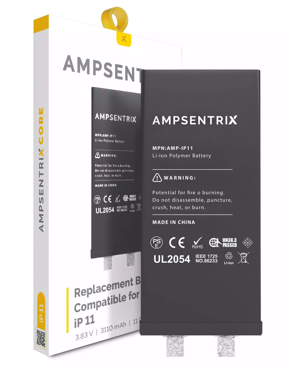 Ersatz-Akku-Core für iPhone 11 (Punktschweißen erforderlich) (AmpSentrix Core)