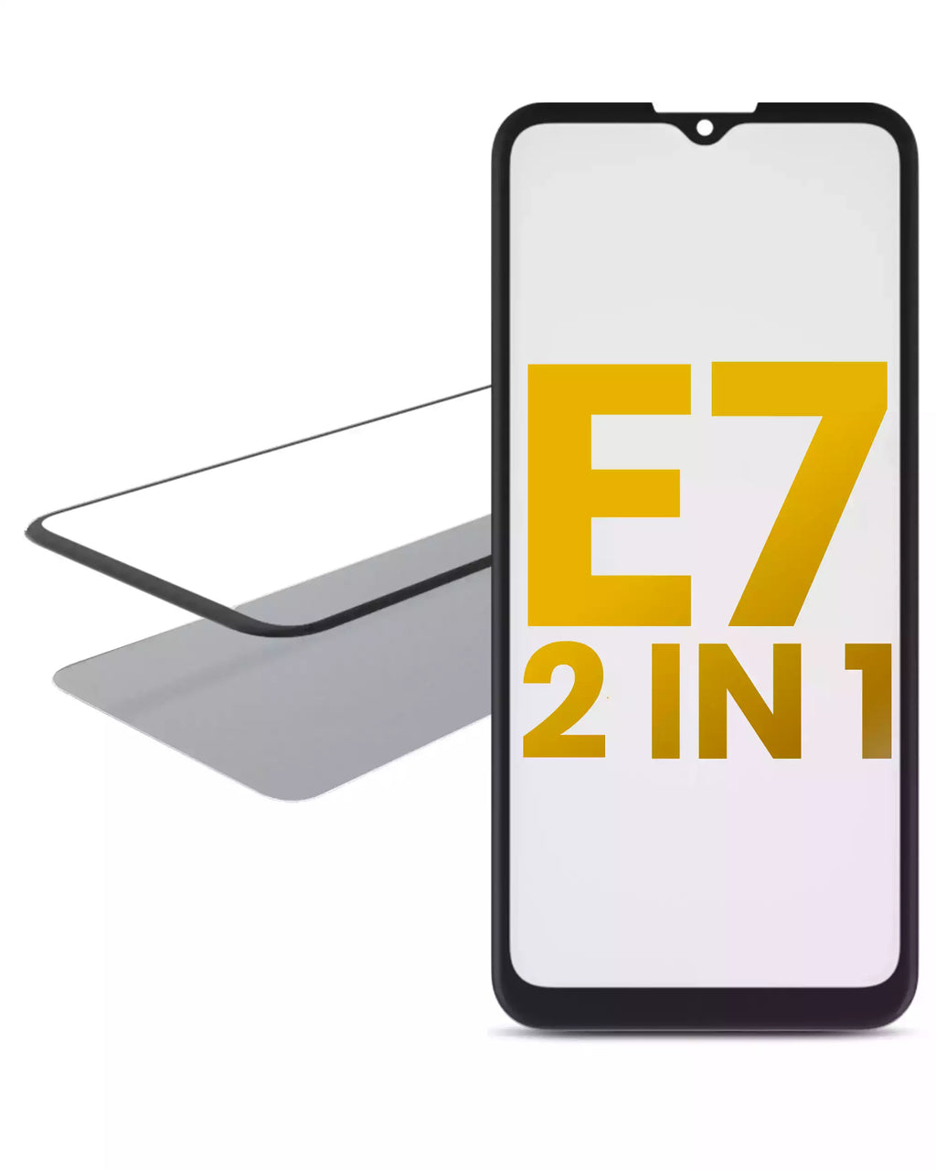 2-in-1 Frontglas mit vorinstalliertem OCA für Motorola Moto E7 (XT2095 / 2020)