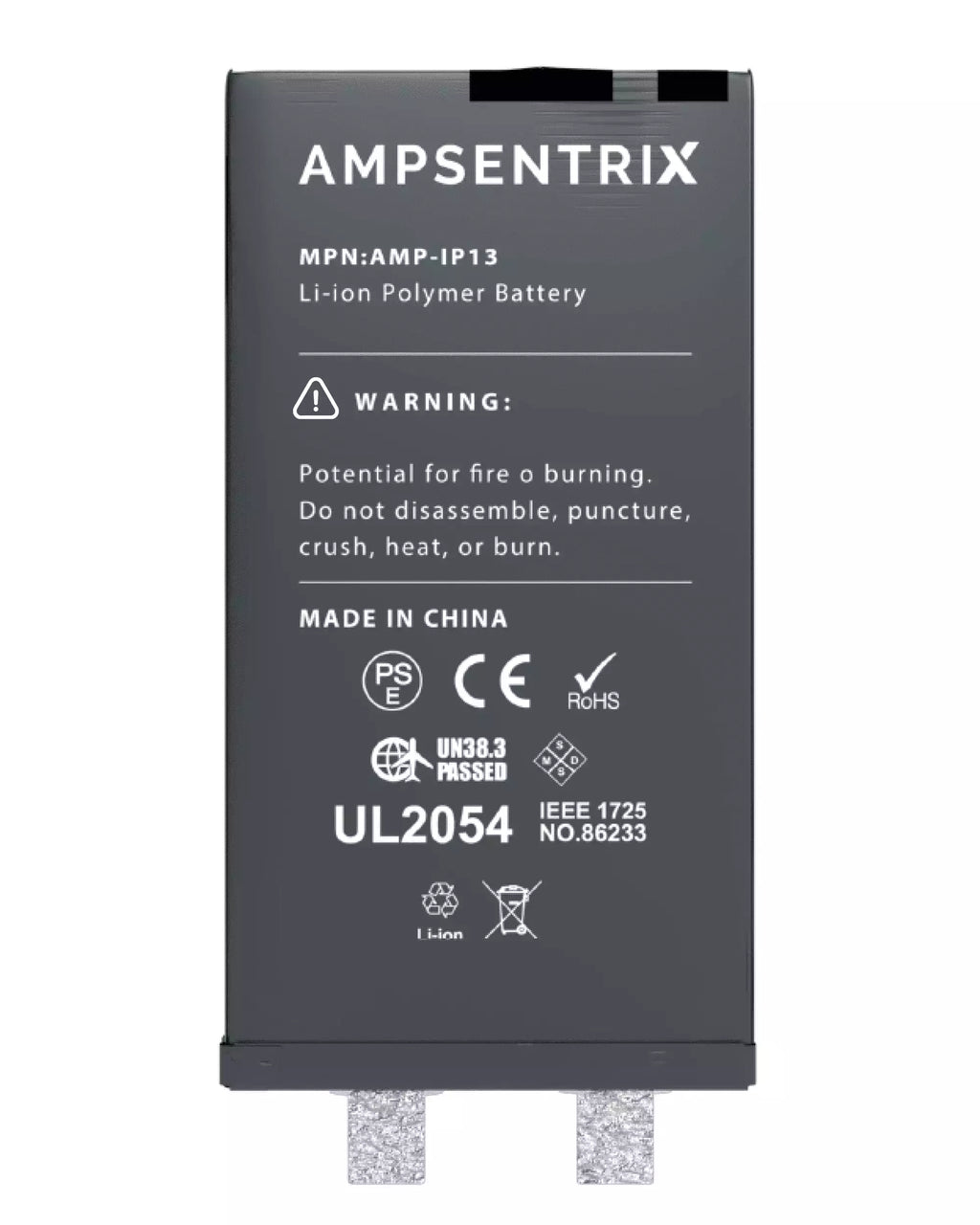 Replacement Battery for iPhone 13 (Spot Welding Required) (AmpSentrix Core Extended)