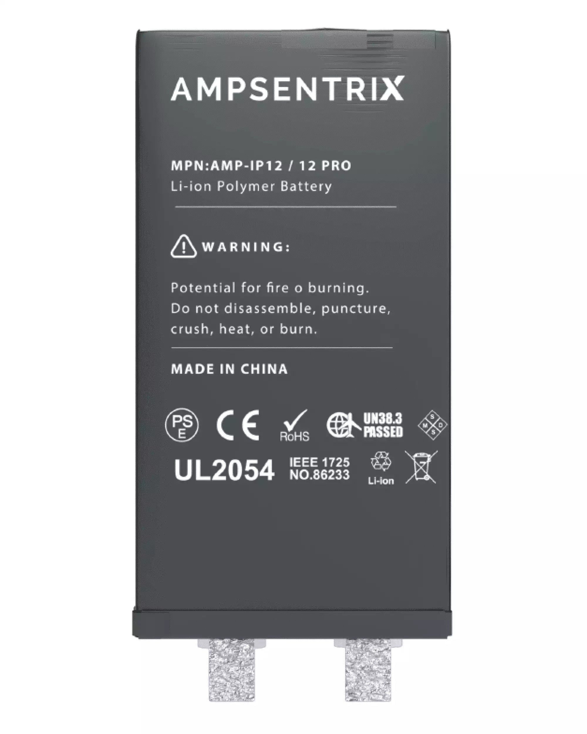 Ersatzakku iPhone 12/12 Pro (AmpSentrix Core, Punktschweißen)