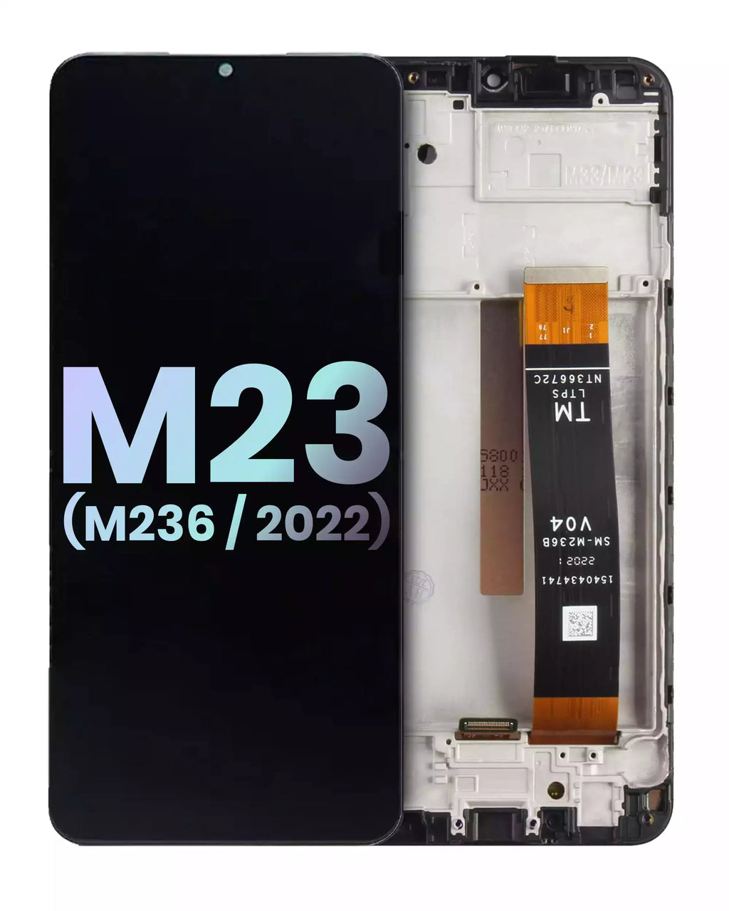 LCD Display with Frame for Samsung Galaxy M23 (M236 / 2022) (Service Pack) (All Colors)