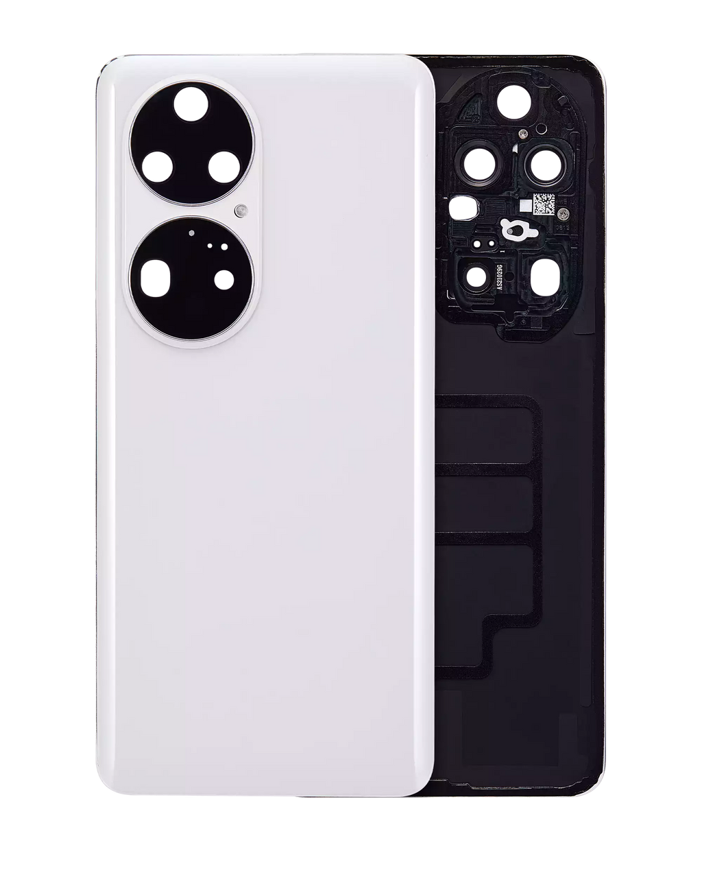 Back Cover Glass with Camera Lens for Huawei P50 Pro (Pearl White)