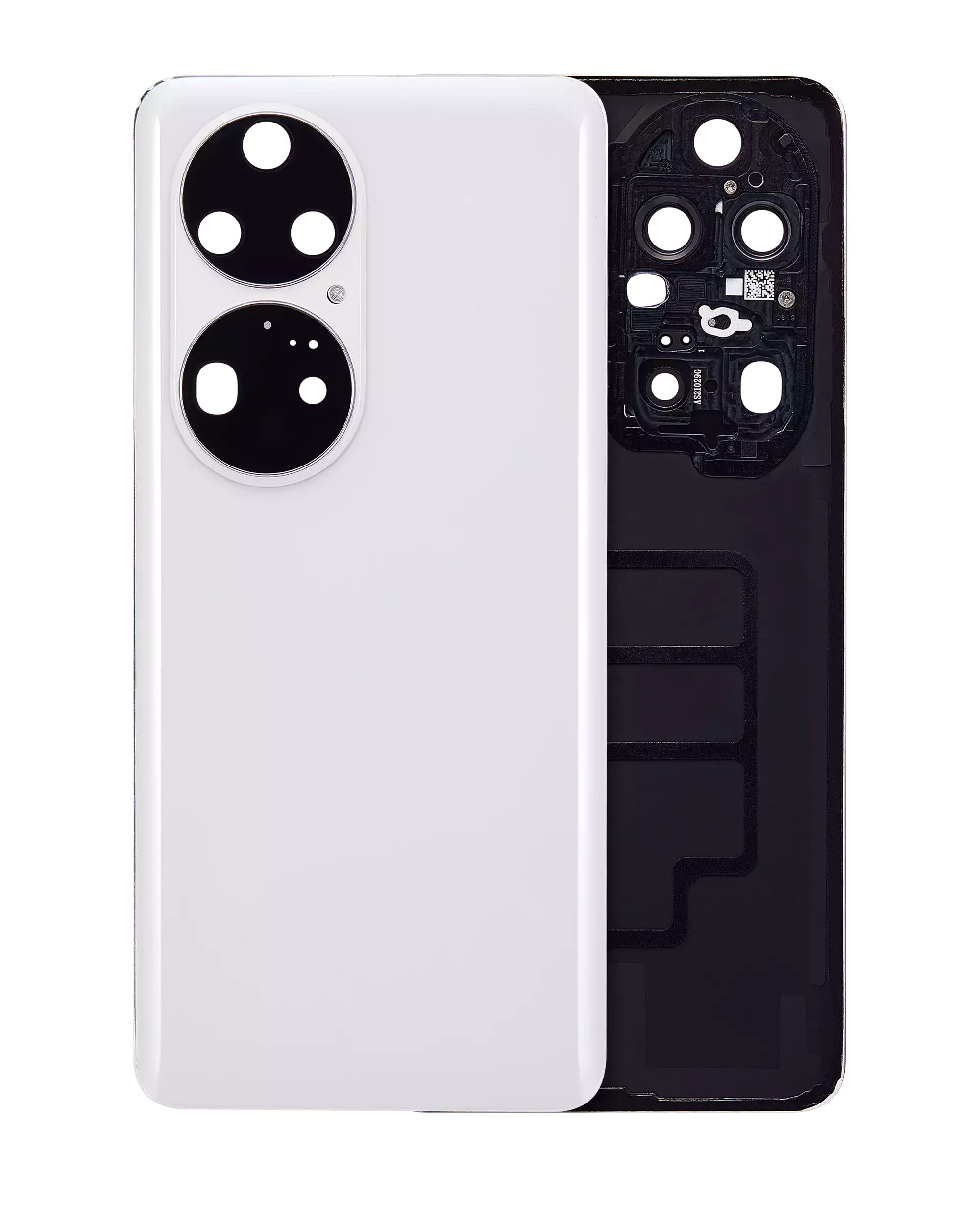 Backcover-Glas mit Kameralinse für Huawei P50 Pro (Pearl White)