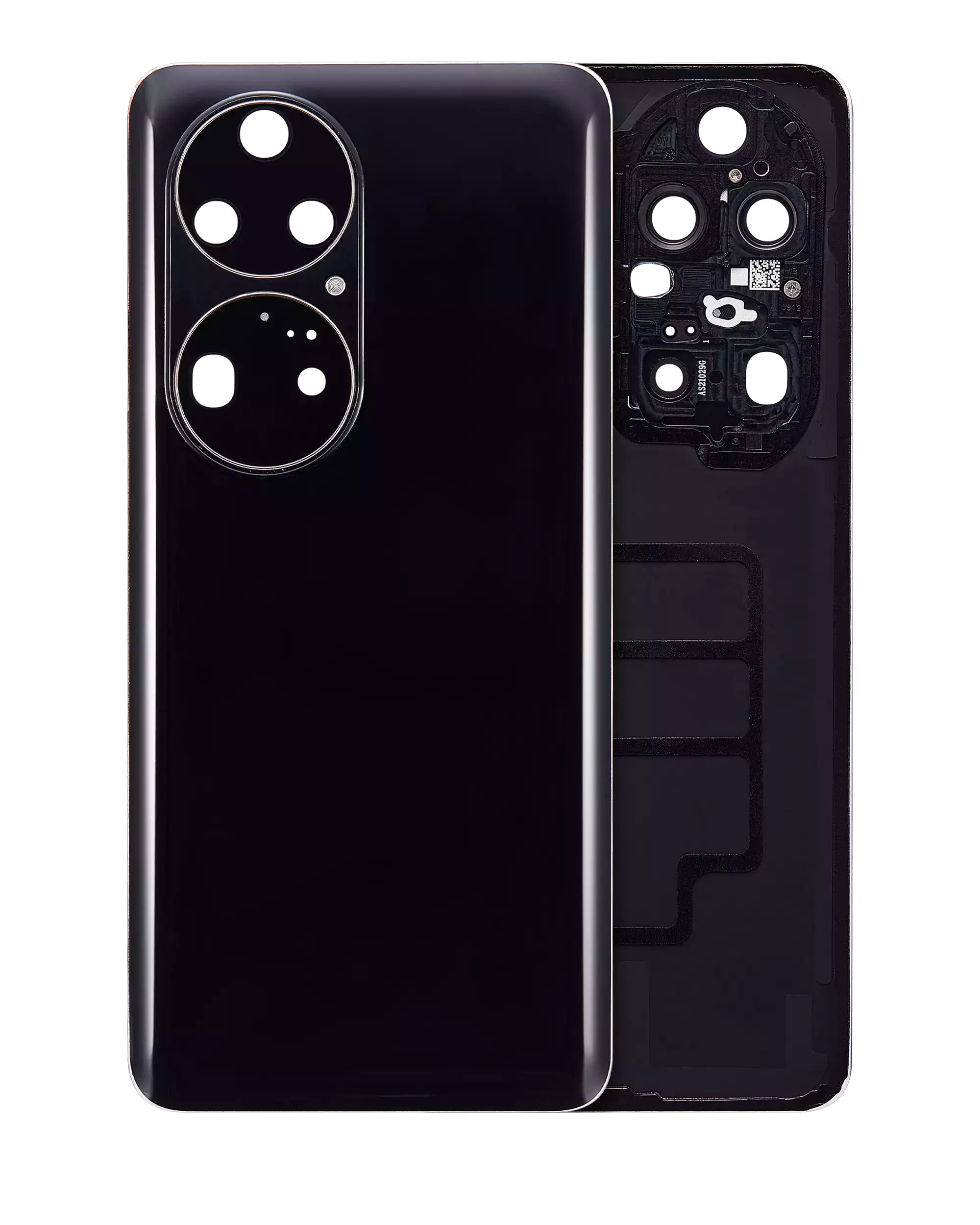 Backcover-Glas mit Kameralinse für Huawei P50 Pro (Golden Black)