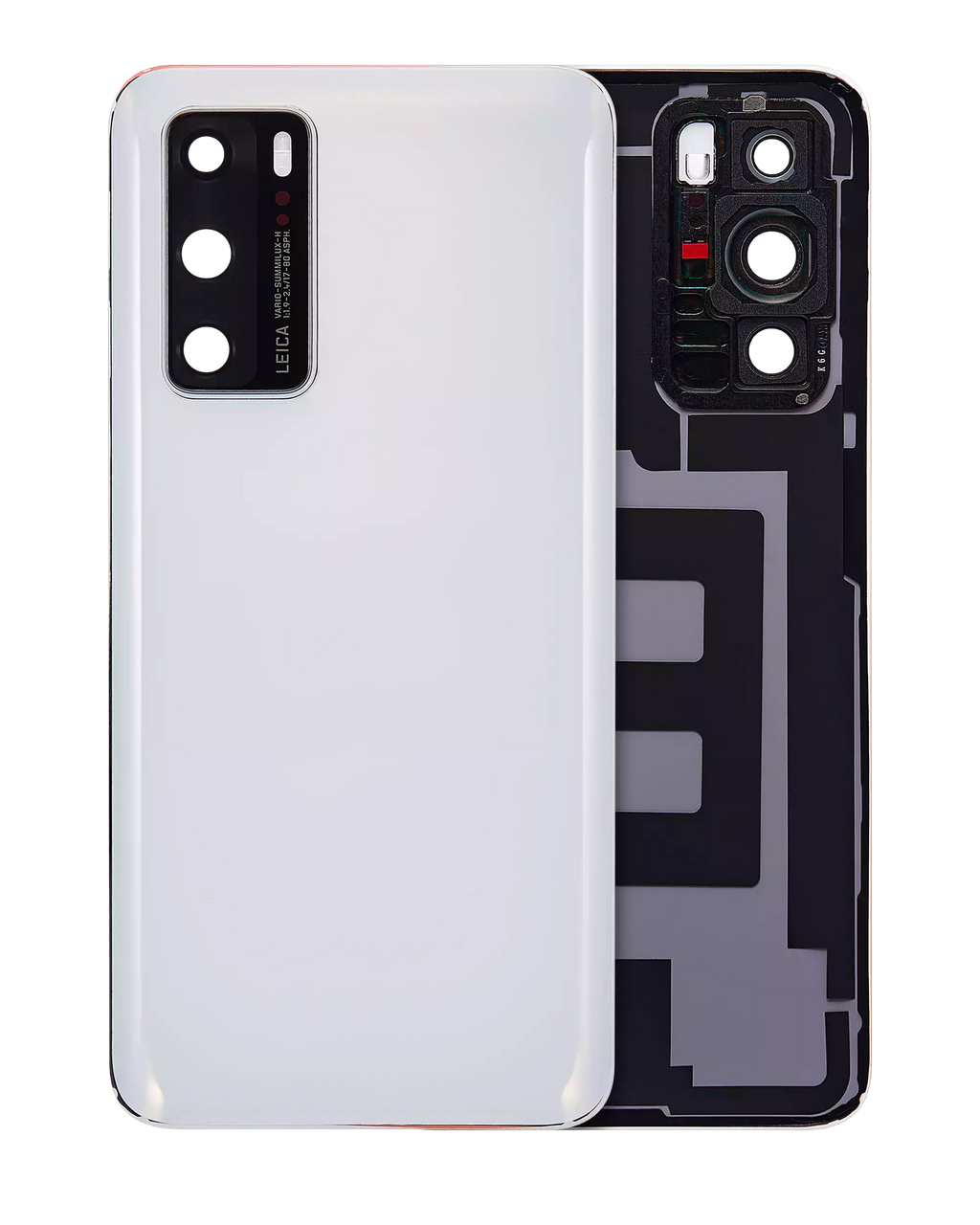 Glass back with camera lens for Huawei P40 (Ice White)