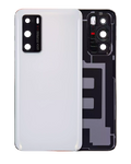 Glass back with camera lens for Huawei P40 (Ice White)