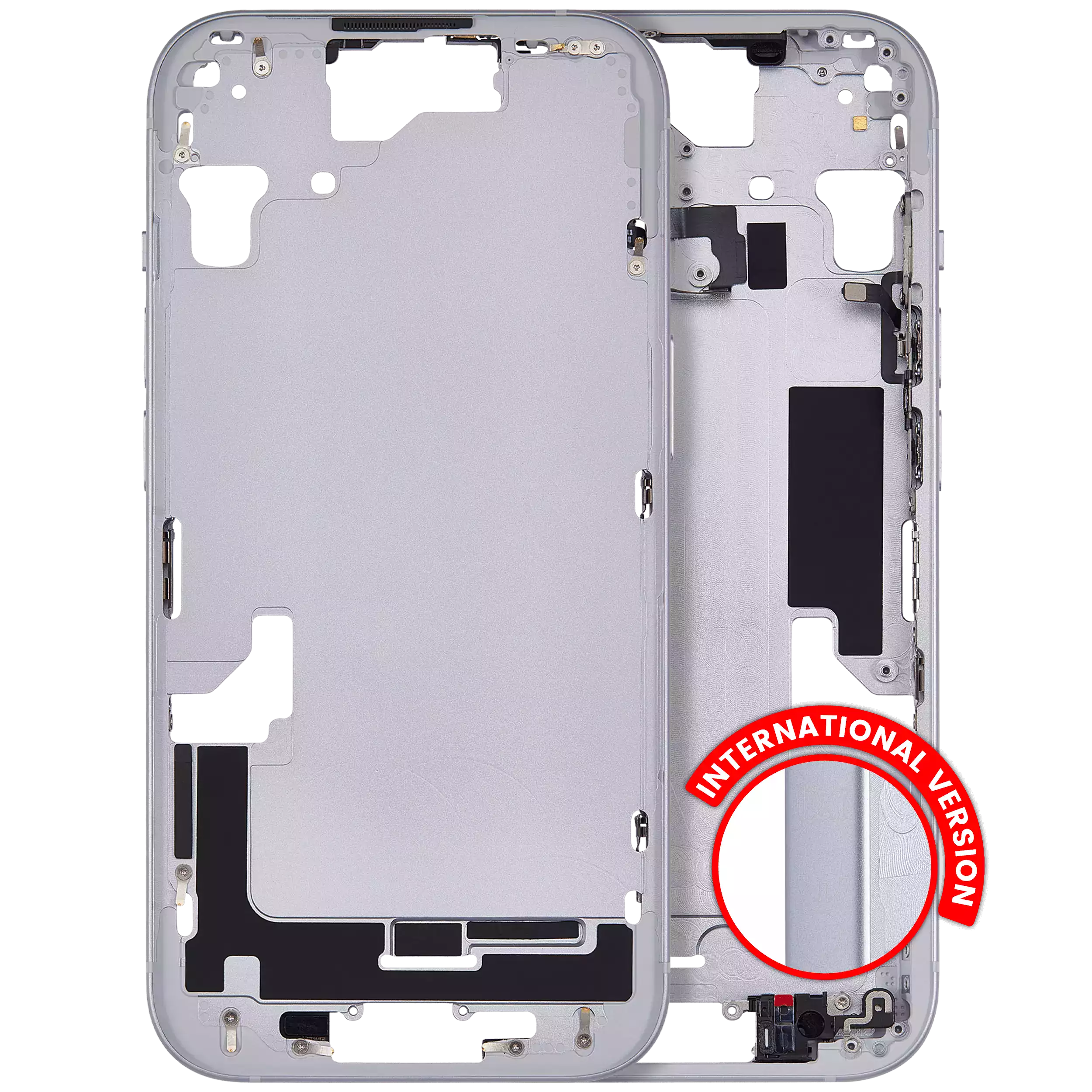 Back Cover/Frame with Small Parts for iPhone 15 (EU/Global Version) (Aftermarket Plus) (Blue)
