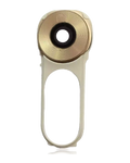 Kameralinse hinten mit Tasterrahmen für LG V10 (Gold / Weiß)