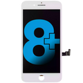 LCD-Modul mit Stahlplatte für iPhone 8 Plus (Aftermarket) (Weiß)
