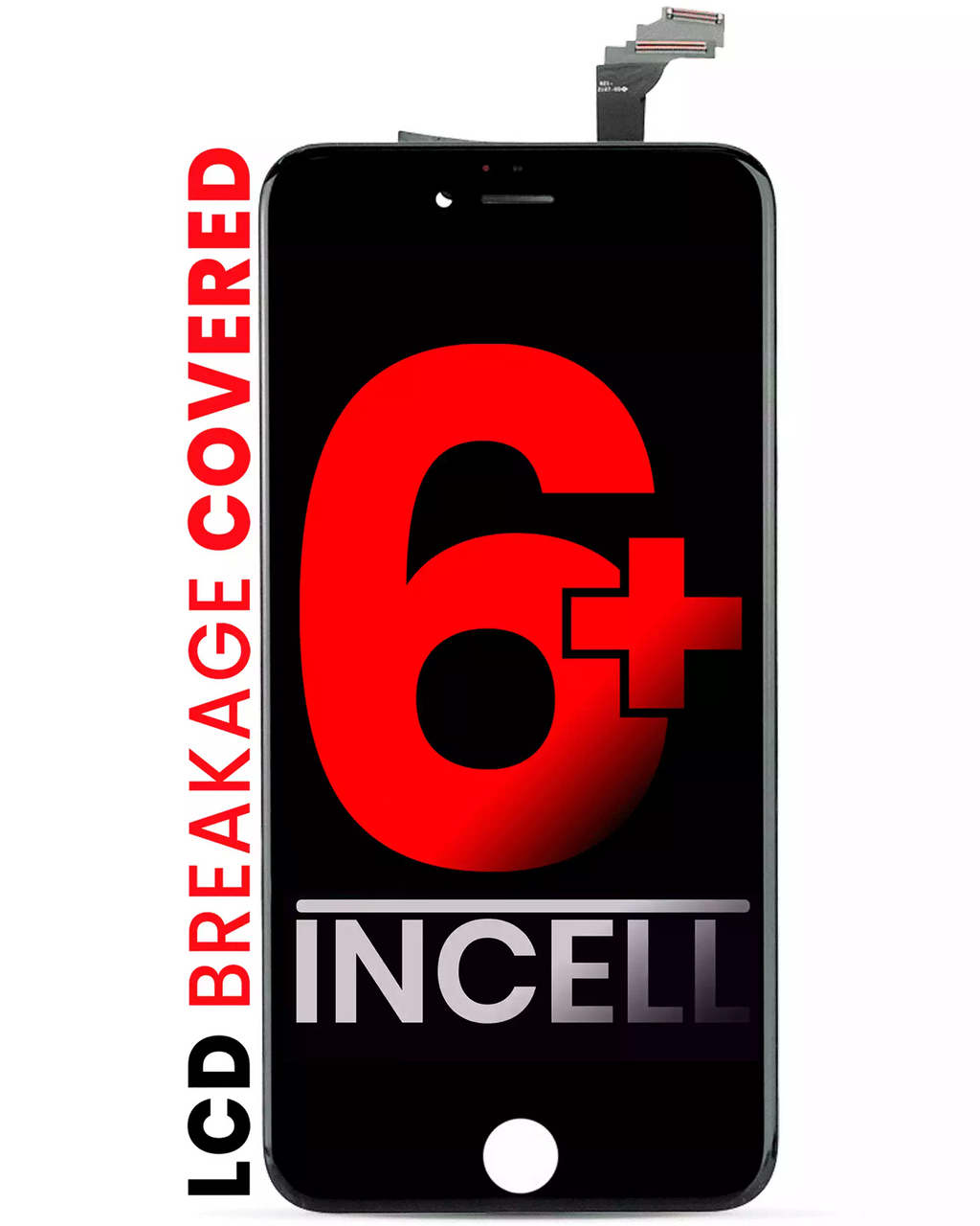 LCD-Display für iPhone 6 Plus (Aftermarket Plus Quality: XO6) (Schwarz)