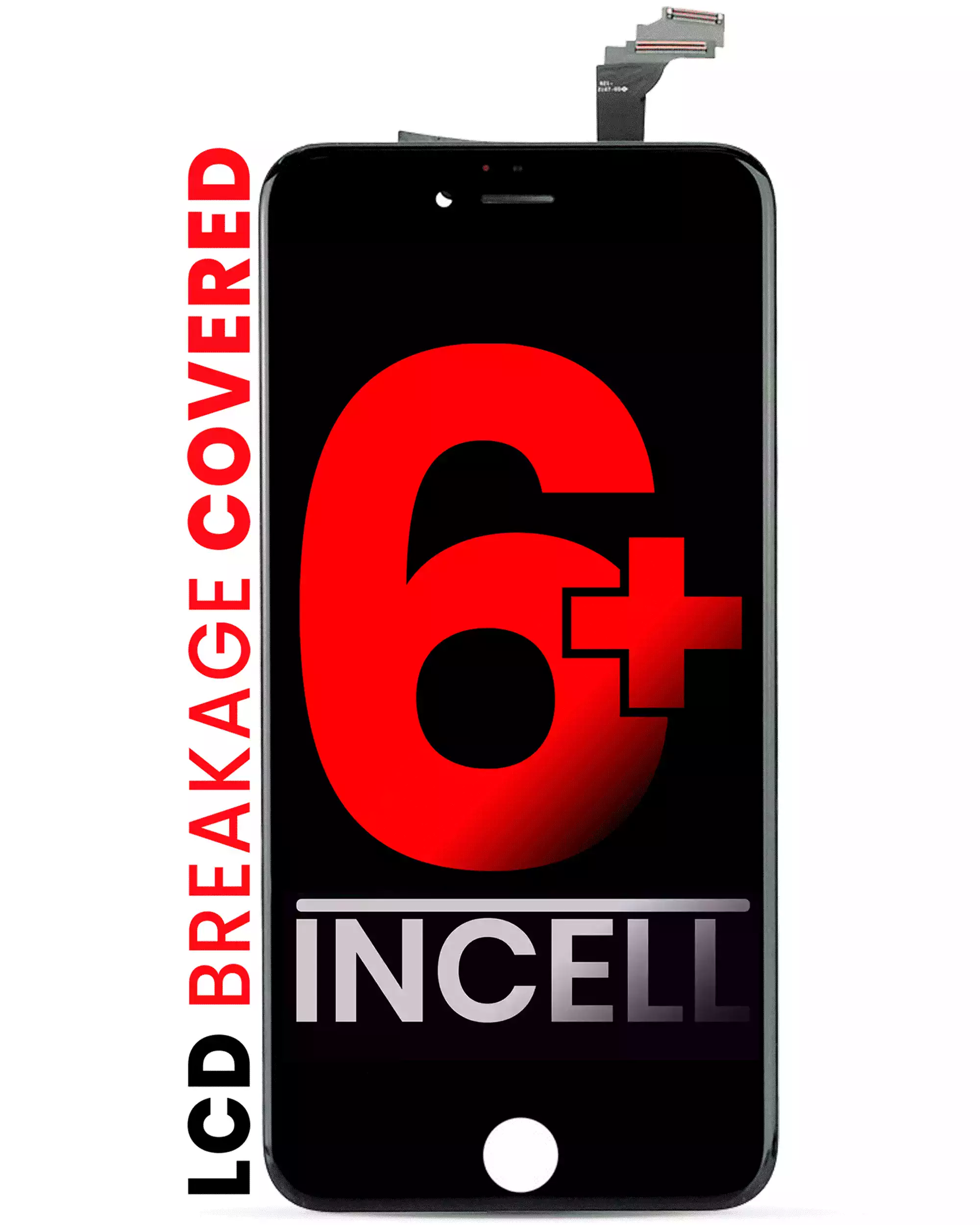 LCD-Display für iPhone 6 Plus (Aftermarket Plus Quality: XO6) (Schwarz)