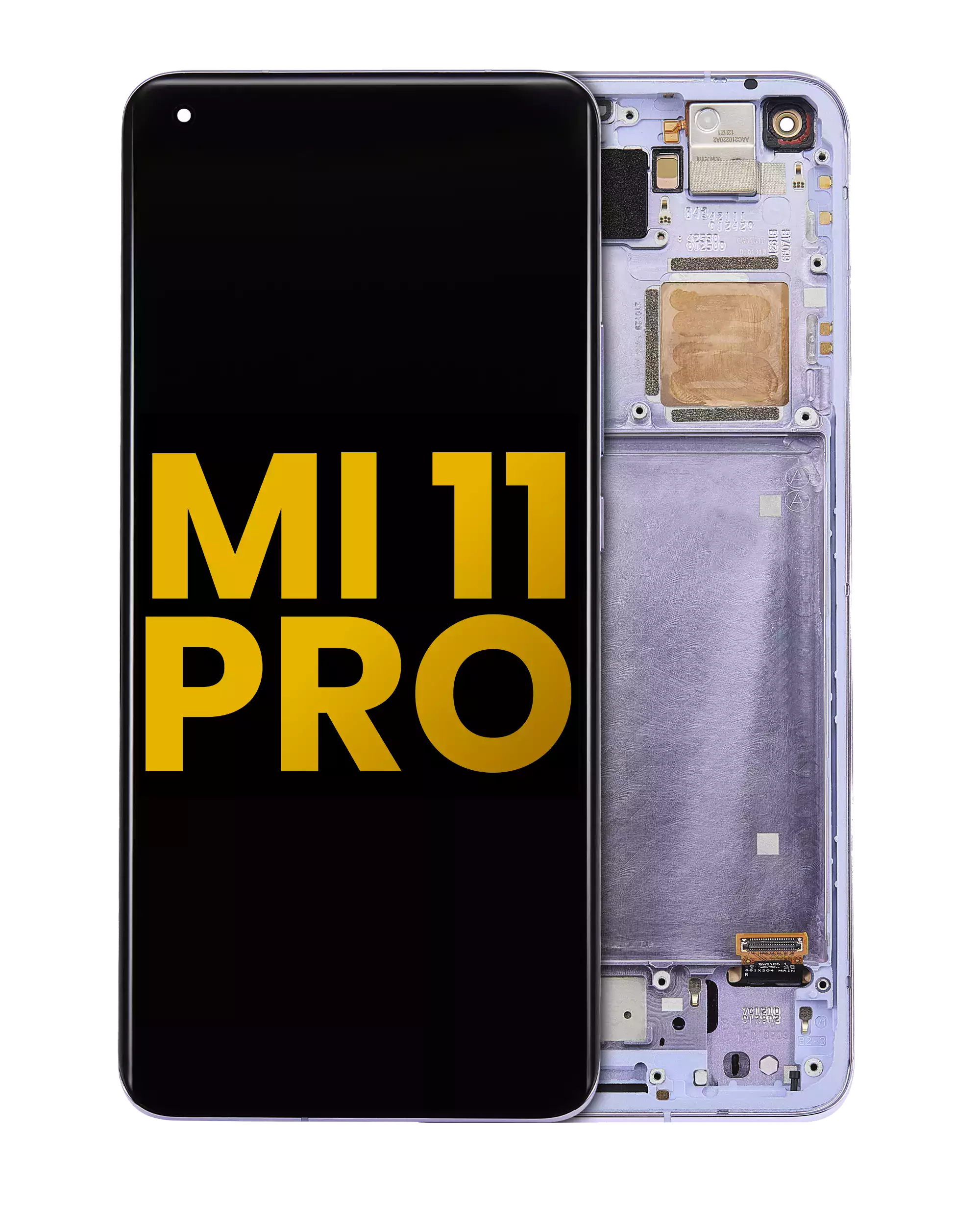 OLED Display with Frame for Xiaomi Mi 11 Pro (Refurbished) (Purple)