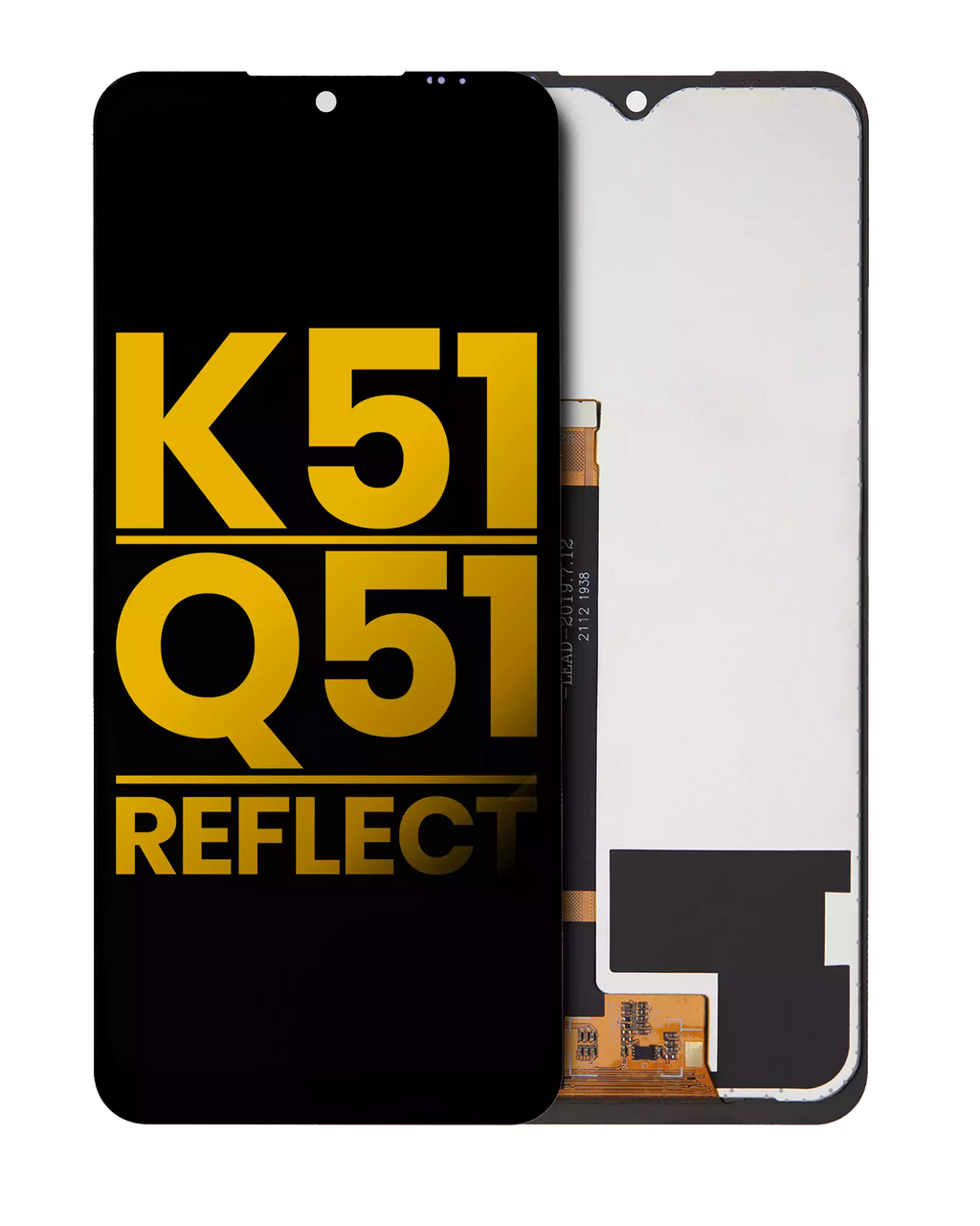 Frameless LCD Display for LG K51 / Q51 / Reflect (Refurbished) (All Colors)