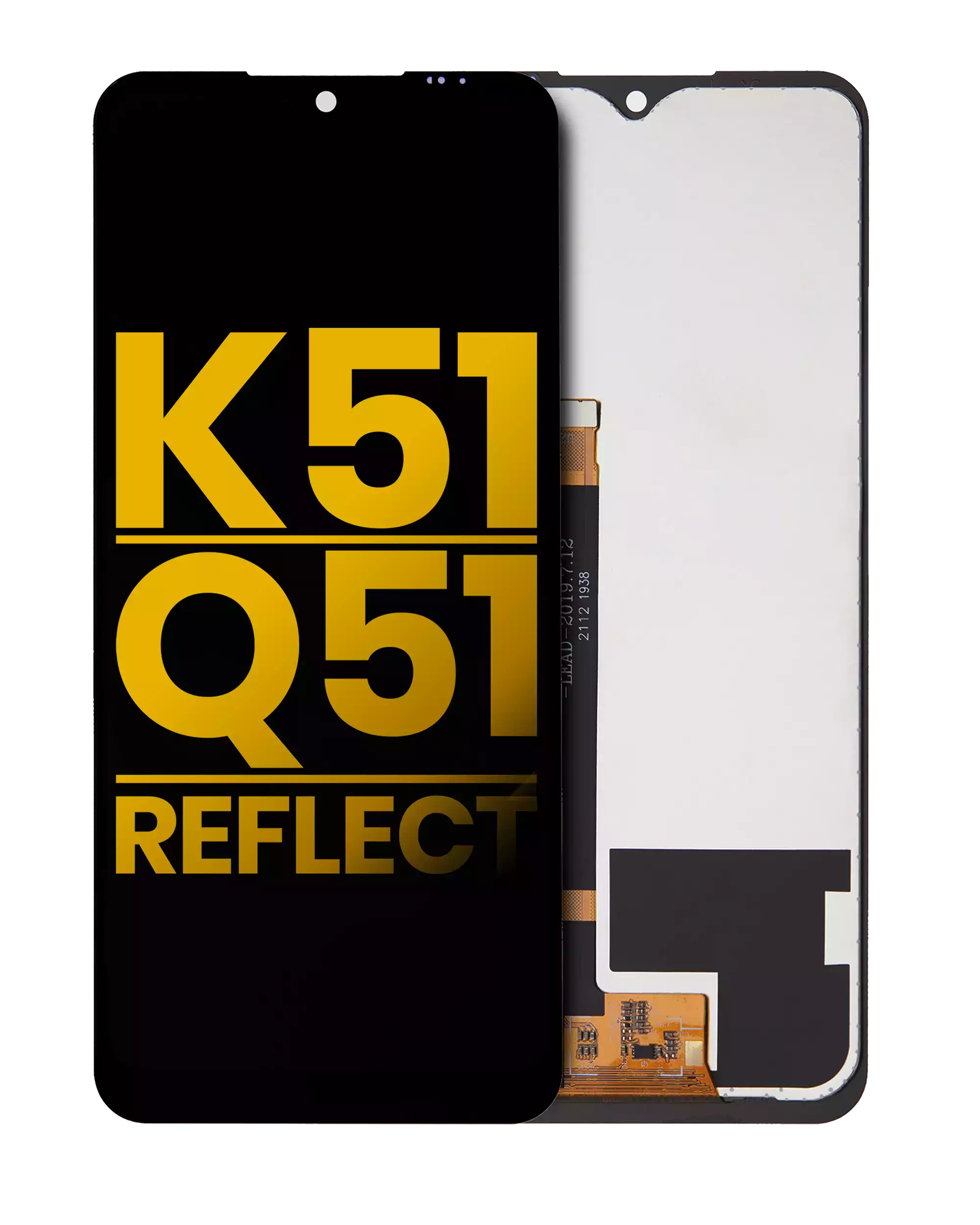 Frameless LCD Display for LG K51 / Q51 / Reflect (Refurbished) (All Colors)