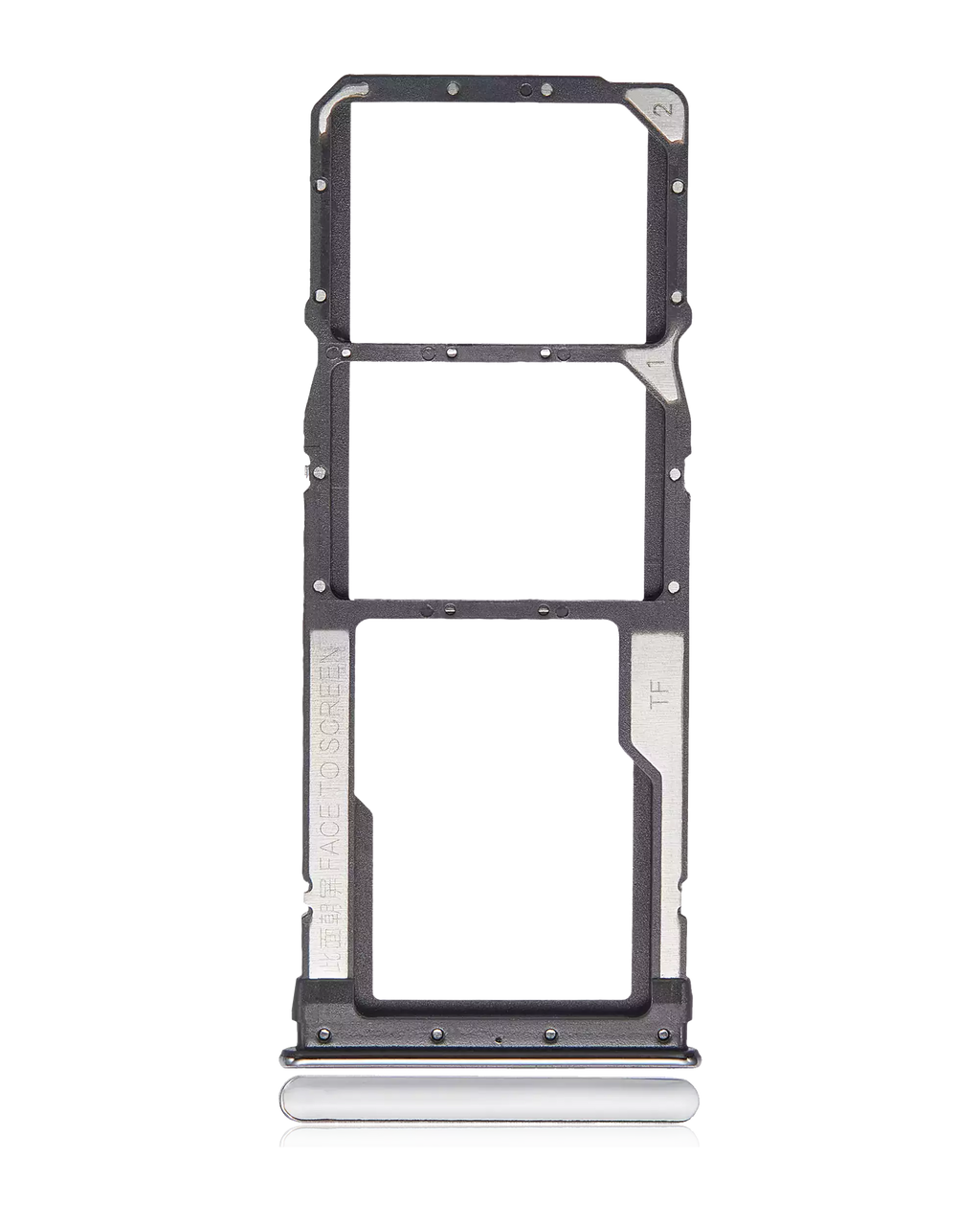 Dual SIM Card Tray for Xiaomi Redmi Note 8T / Note 8 (Moonlight White)