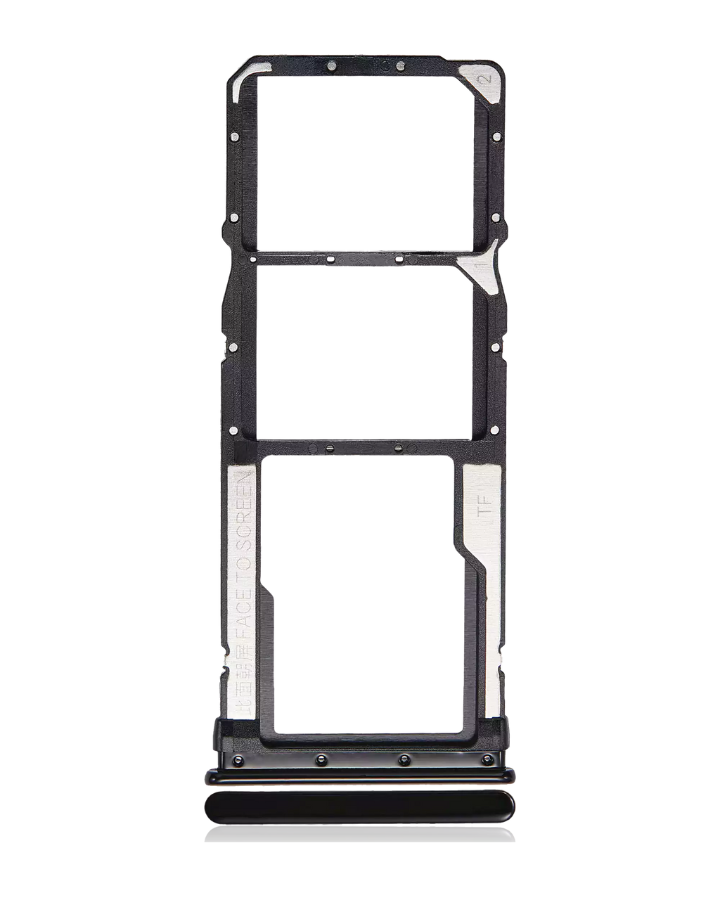 Dual SIM Card Tray for Xiaomi Redmi Note 8T / Note 8 (Space Black)