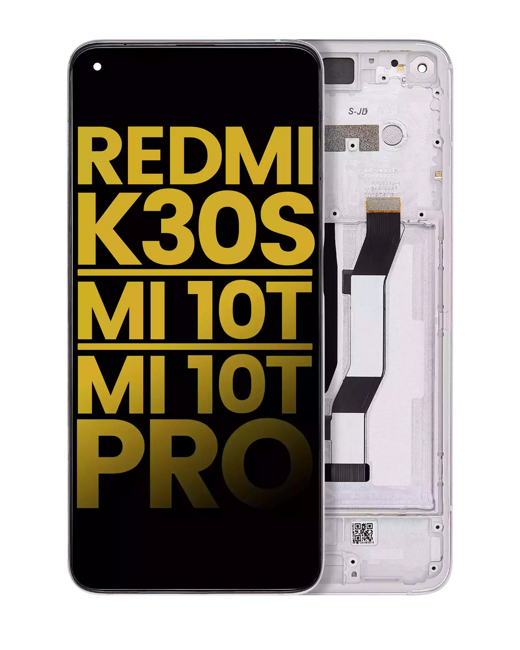 LCD Display with Frame for Xiaomi Redmi K30S / Mi 10T / Mi 10T Pro 5G (Refurbished) (White)