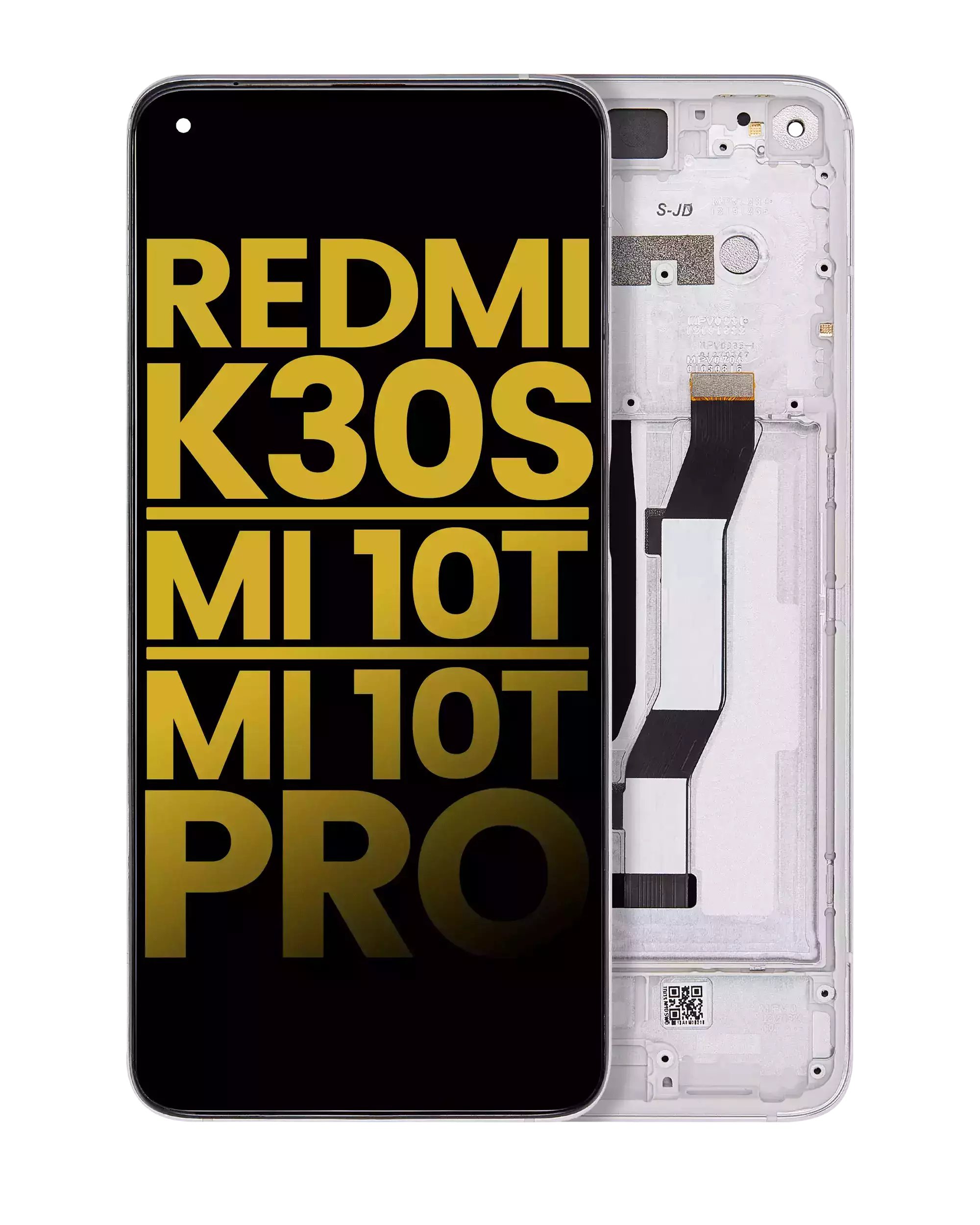 LCD Display with Frame for Xiaomi Redmi K30S / Mi 10T / Mi 10T Pro 5G (Refurbished) (White)