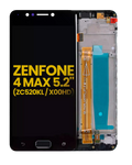 LCD-Display mit Rahmen für Asus ZenFone 4 Max ZC520KL (Refurbished, Schwarz)