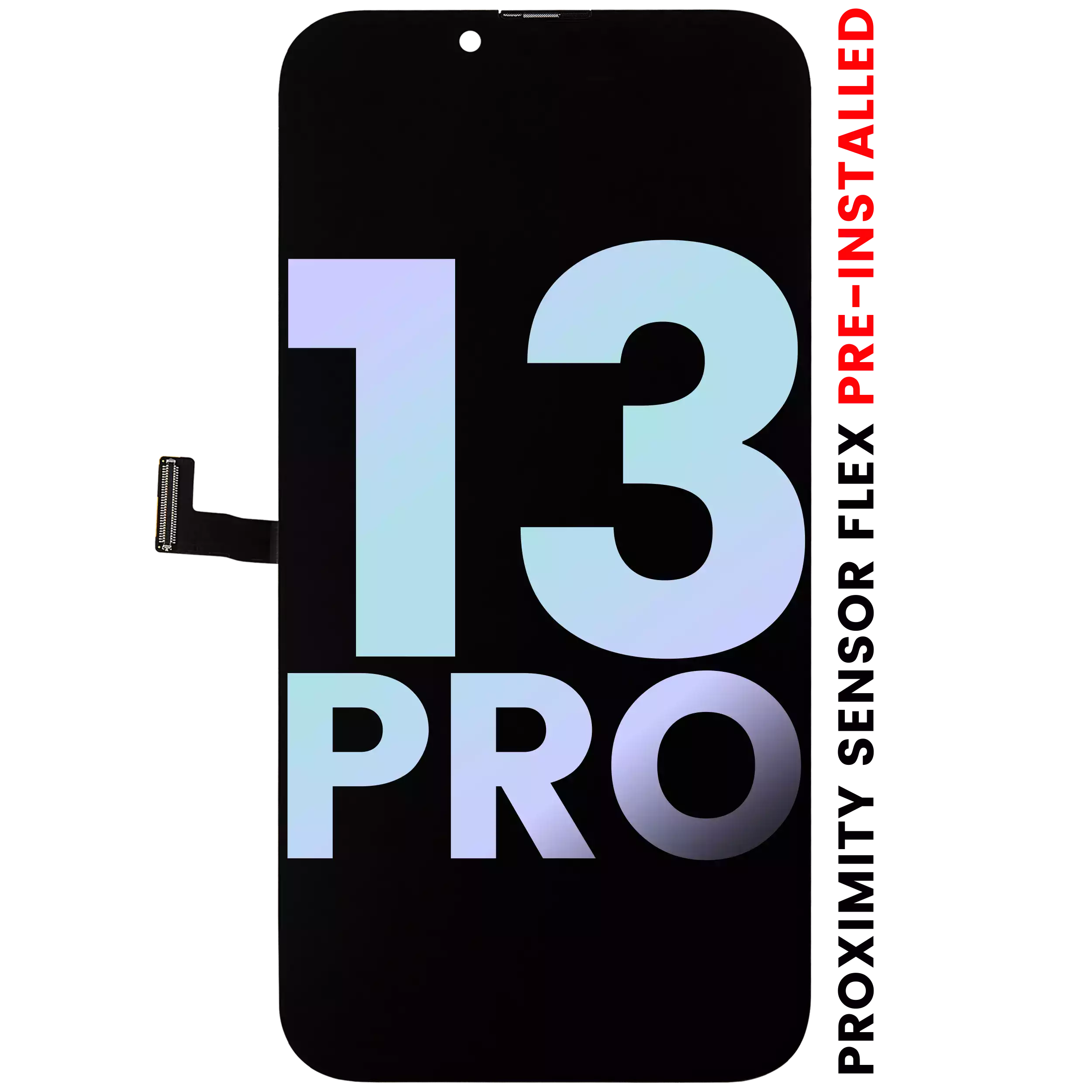 OLED Display with Pre-Installed Proximity Sensor Flex Cable for iPhone 13 Pro (Service Pack)