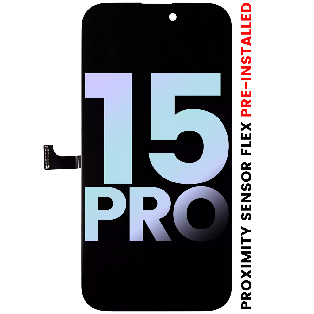 OLED-Display mit Näherungssensor für iPhone 15 Pro (Service Pack)