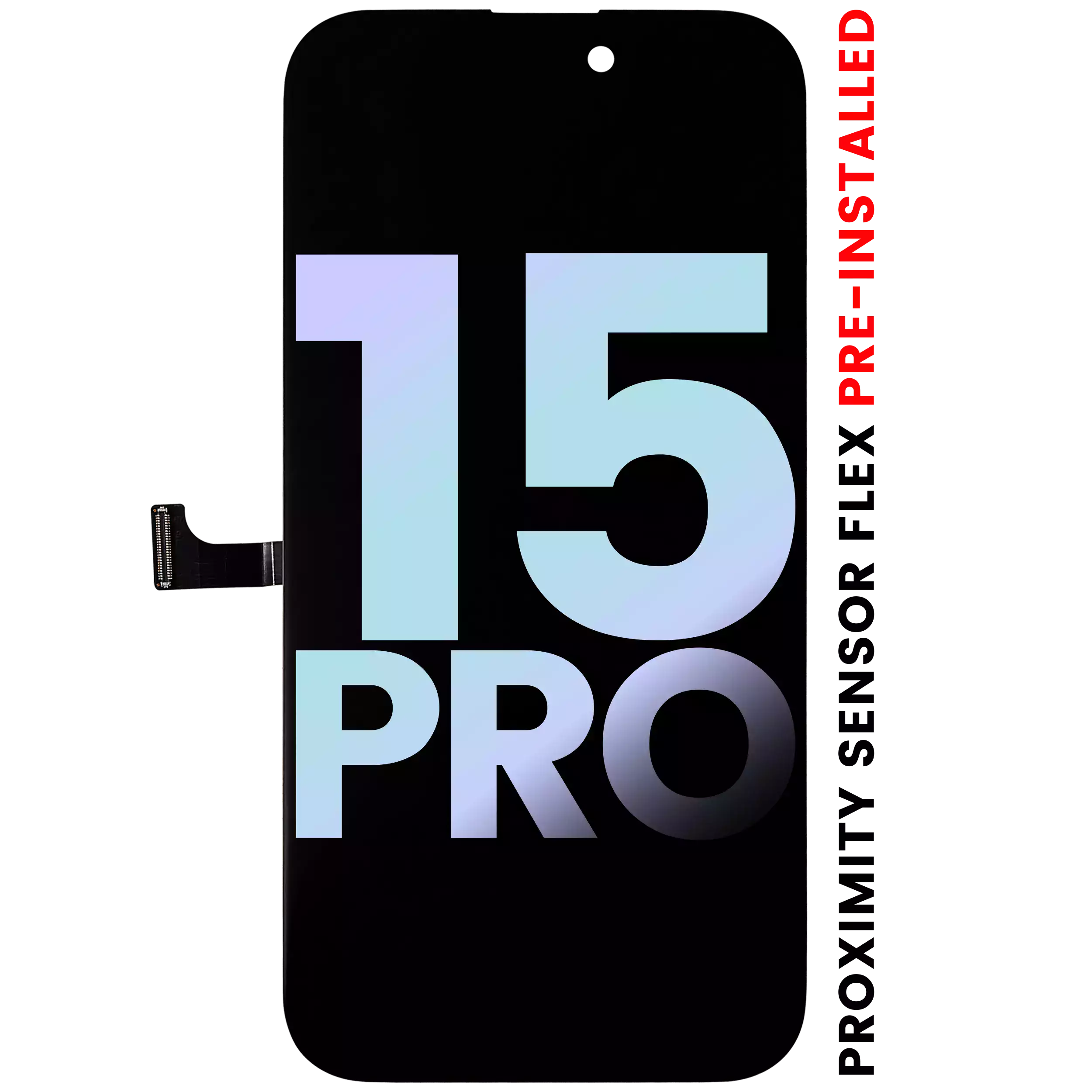 OLED-Display mit Näherungssensor für iPhone 15 Pro (Service Pack)