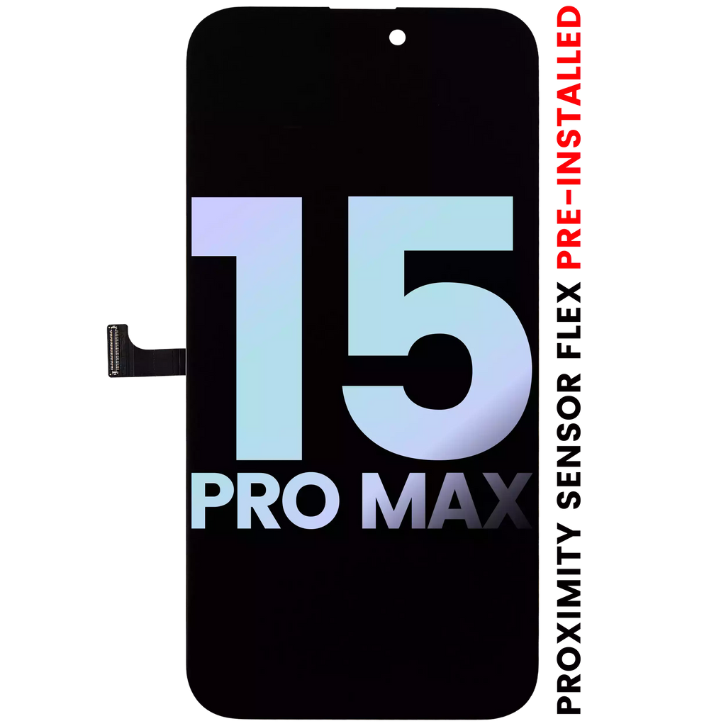 OLED-Display mit Näherungssensor-Flex für iPhone 15 Pro Max (Service Pack)