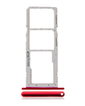 Dual-SIM-Tray für LG K42 (2020) / K52 (2020) (Rot)