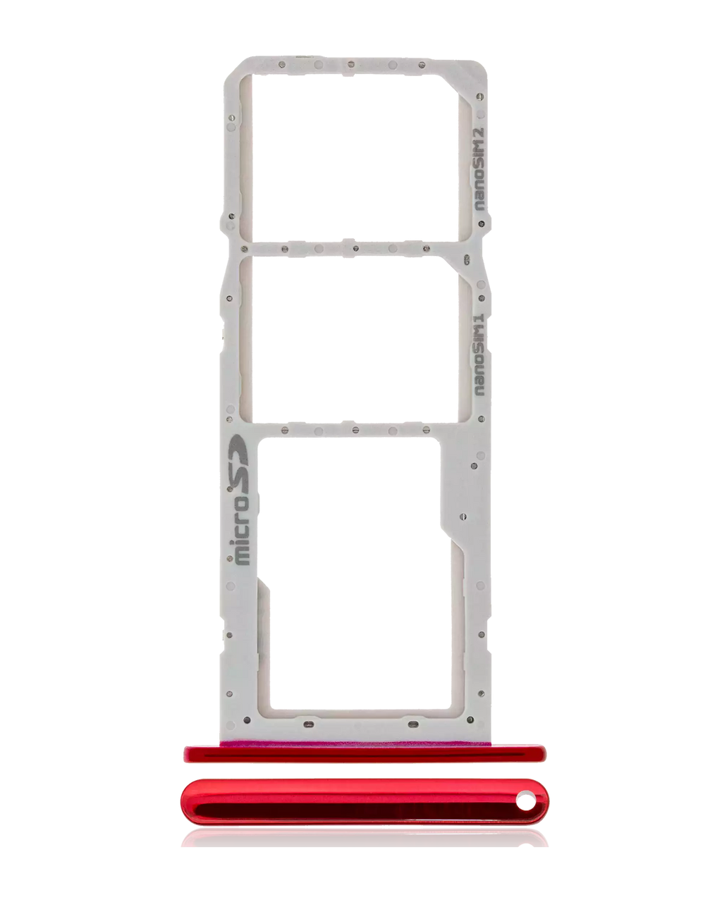 Dual-SIM-Tray für LG K42 (2020) / K52 (2020) (Rot)