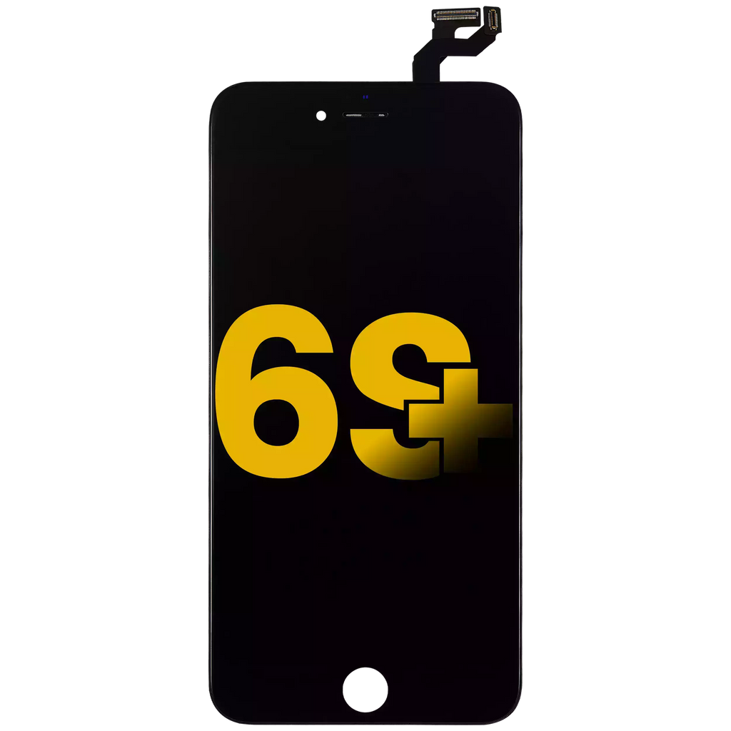 LCD-Display mit Stahlplatte für iPhone 6S Plus (Refurbished) (Schwarz)