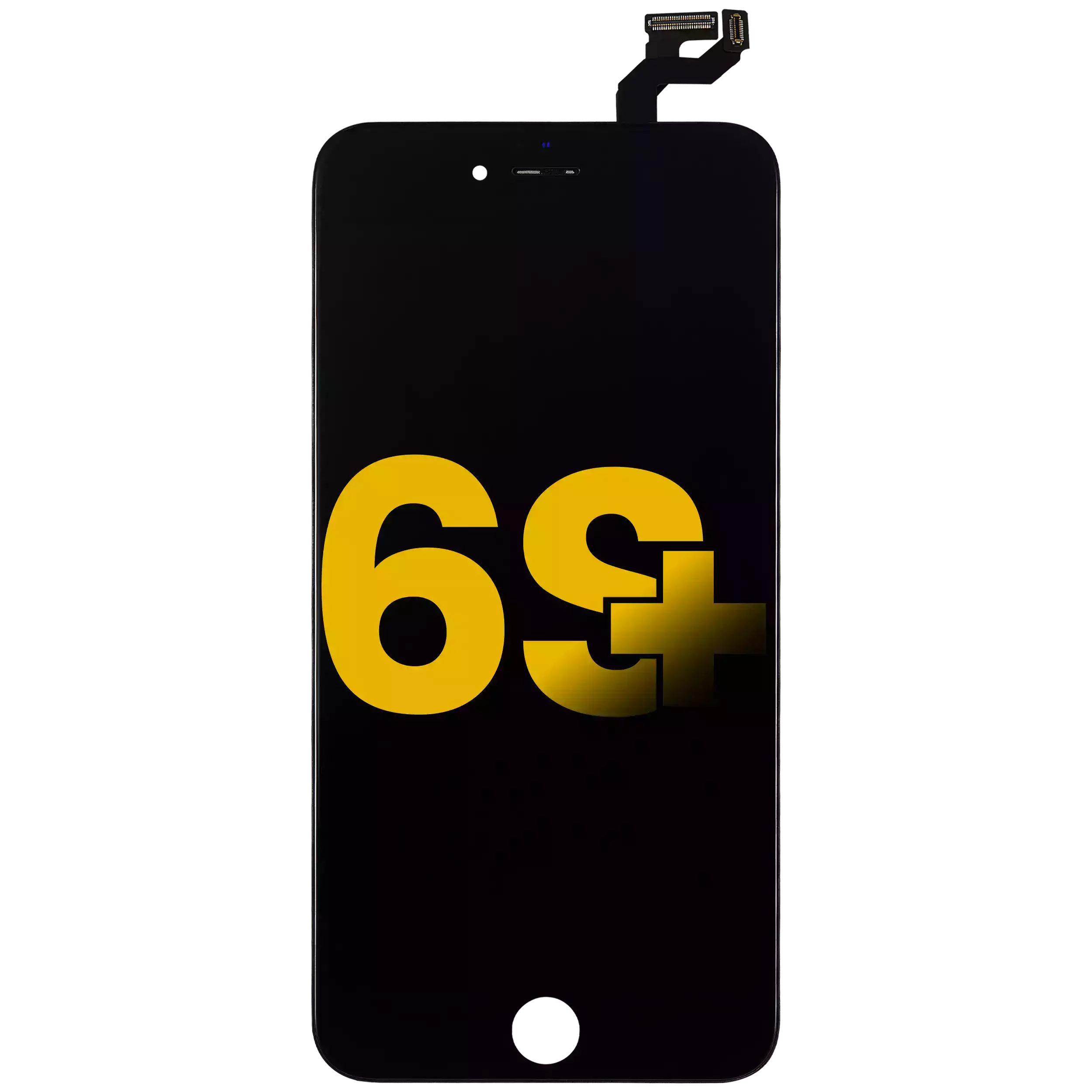 LCD-Display mit Stahlplatte für iPhone 6S Plus (Refurbished) (Schwarz)
