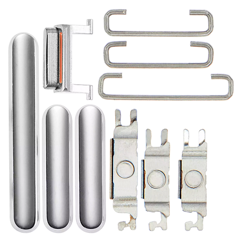 Apple iPhone 11 Pro / 11 Pro Max Seitentasten (Power/Lautstärke/Schalter) Silber