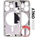 Midframe/Rahmen mit Kleinteilen iPhone 15 Pro Weiß Titanium OEM Qualität A