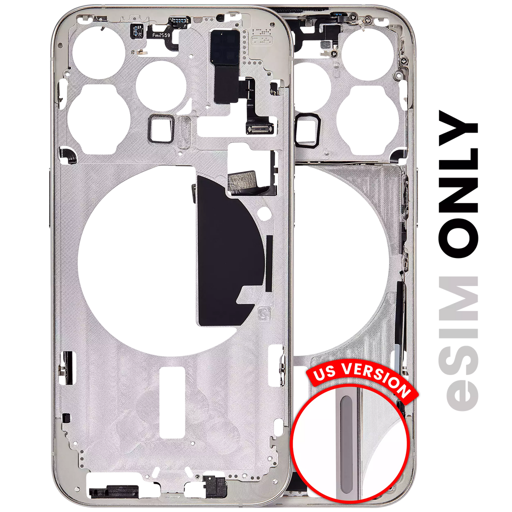 Original Apple-Ausbau B gebraucht – iPhone 15 Pro US Version Rahmen Weiß