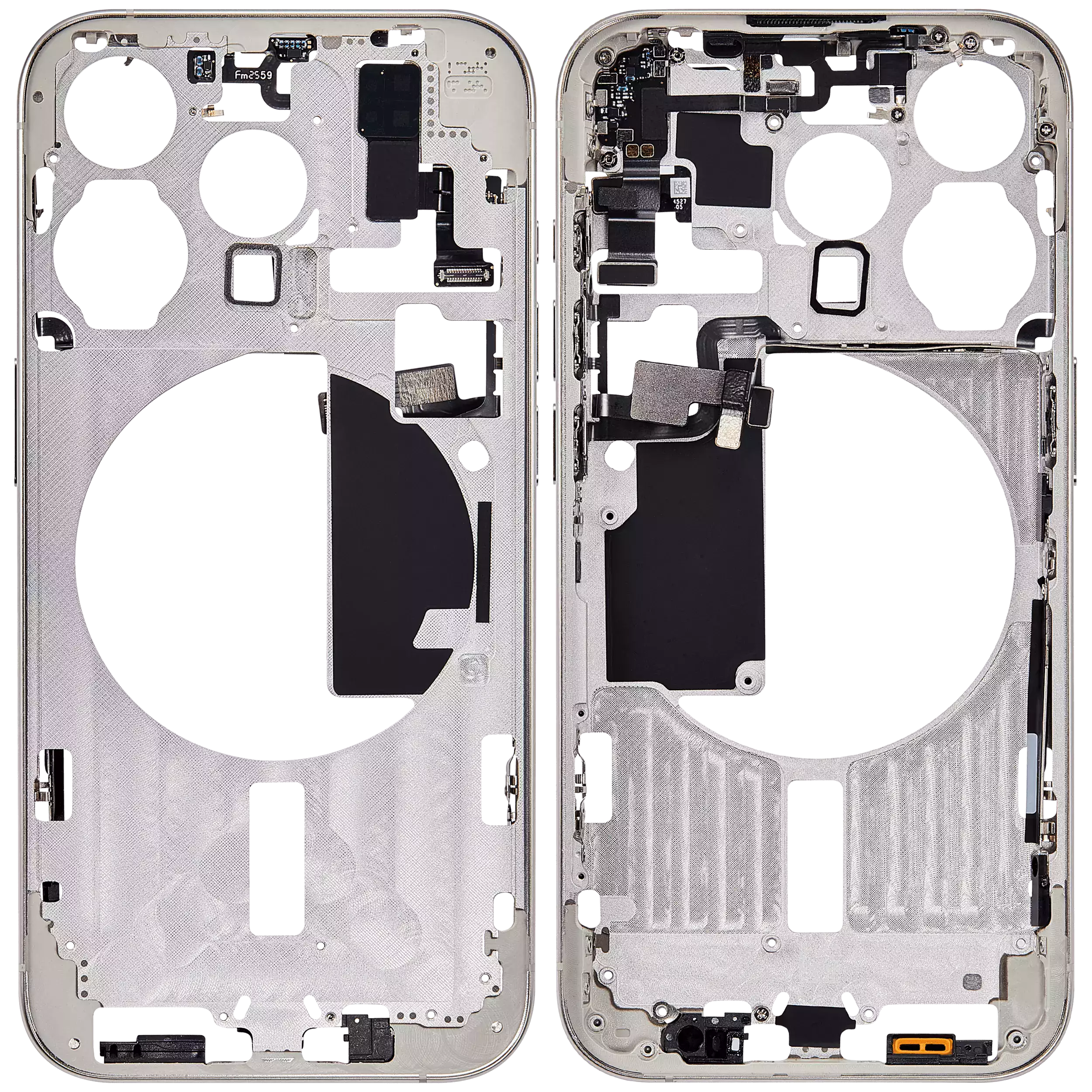 Original Apple-Ausbau B gebraucht – iPhone 15 Pro US Version Rahmen Weiß