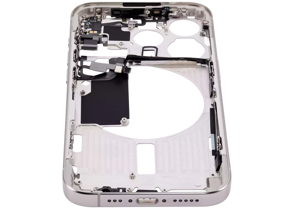 Original Apple-Ausbau B gebraucht – iPhone 15 Pro US Version Rahmen Weiß
