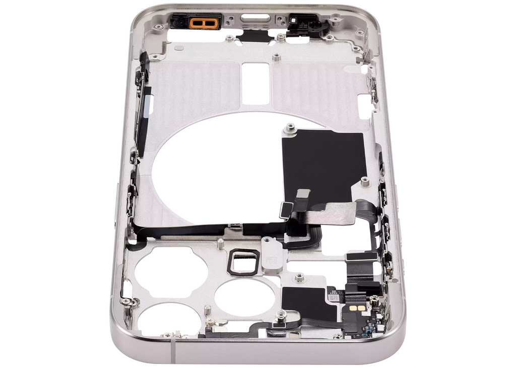 Original Apple-Ausbau B gebraucht – iPhone 15 Pro US Version Rahmen Weiß