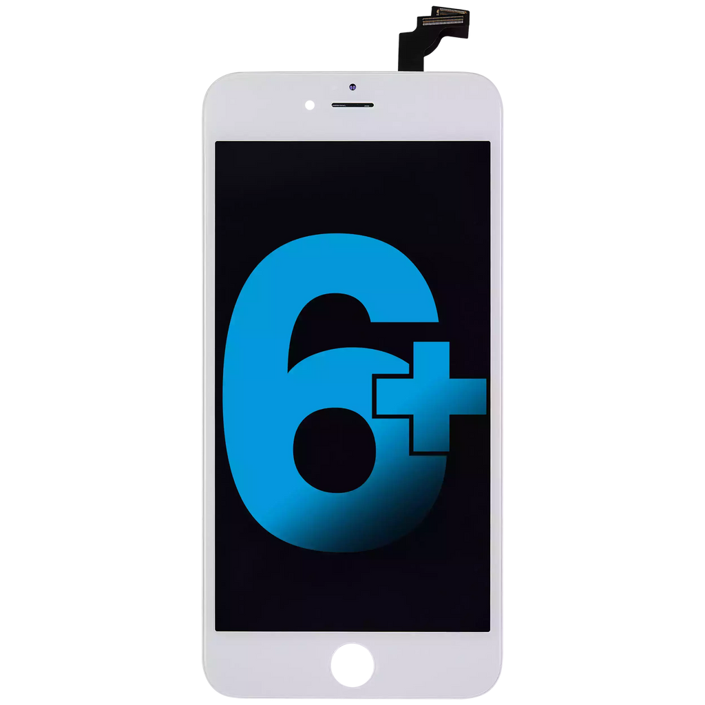 LCD-Display für iPhone 6 Plus (Aftermarket AQ7) – Weiß