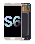 OLED-Display ohne Rahmen für Samsung Galaxy S6 (Service Pack) (White Pearl)