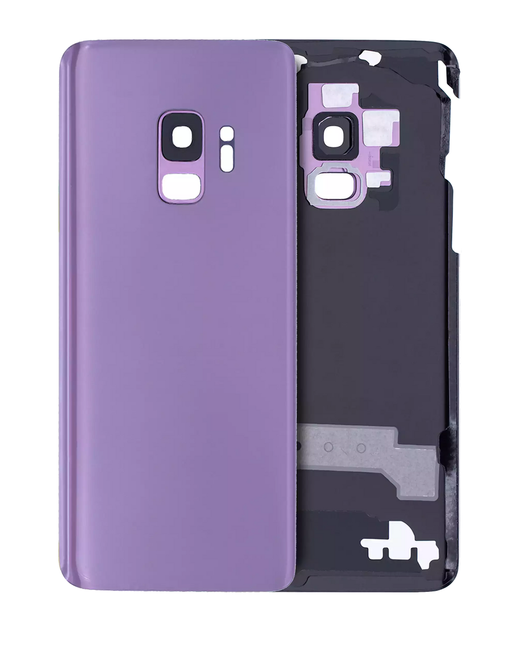 Back Glass with Camera Lens for Samsung Galaxy S9 (No Logo) (Aftermarket Plus) (Lilac Purple)