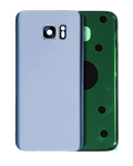Back Cover with Camera Lens for Samsung Galaxy S7 Edge (without Logo) (Aftermarket Plus) (Coral Blue)