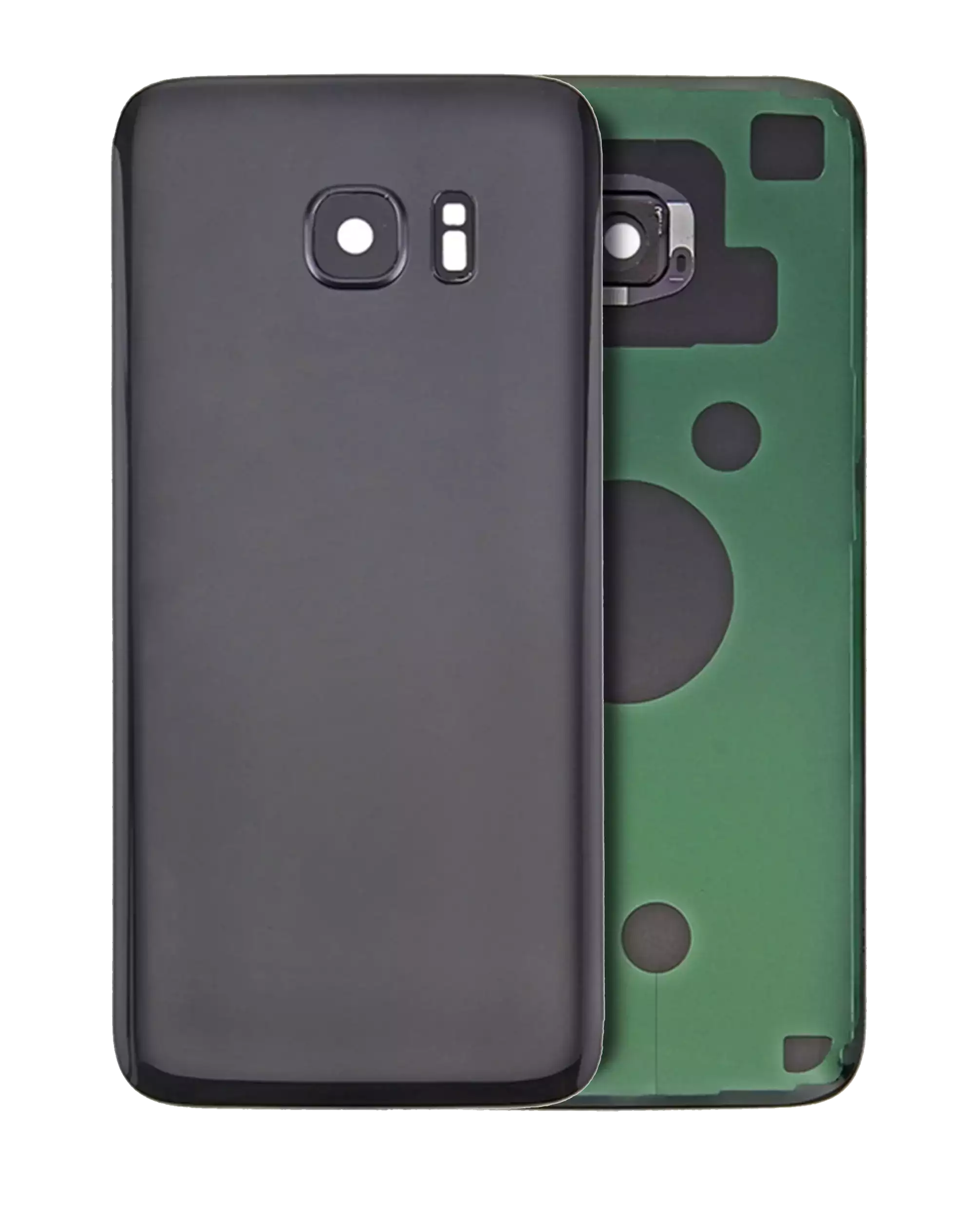 Back Cover with Camera Lens for Samsung Galaxy S7 Edge (No Logo) (Aftermarket Plus) (Black)