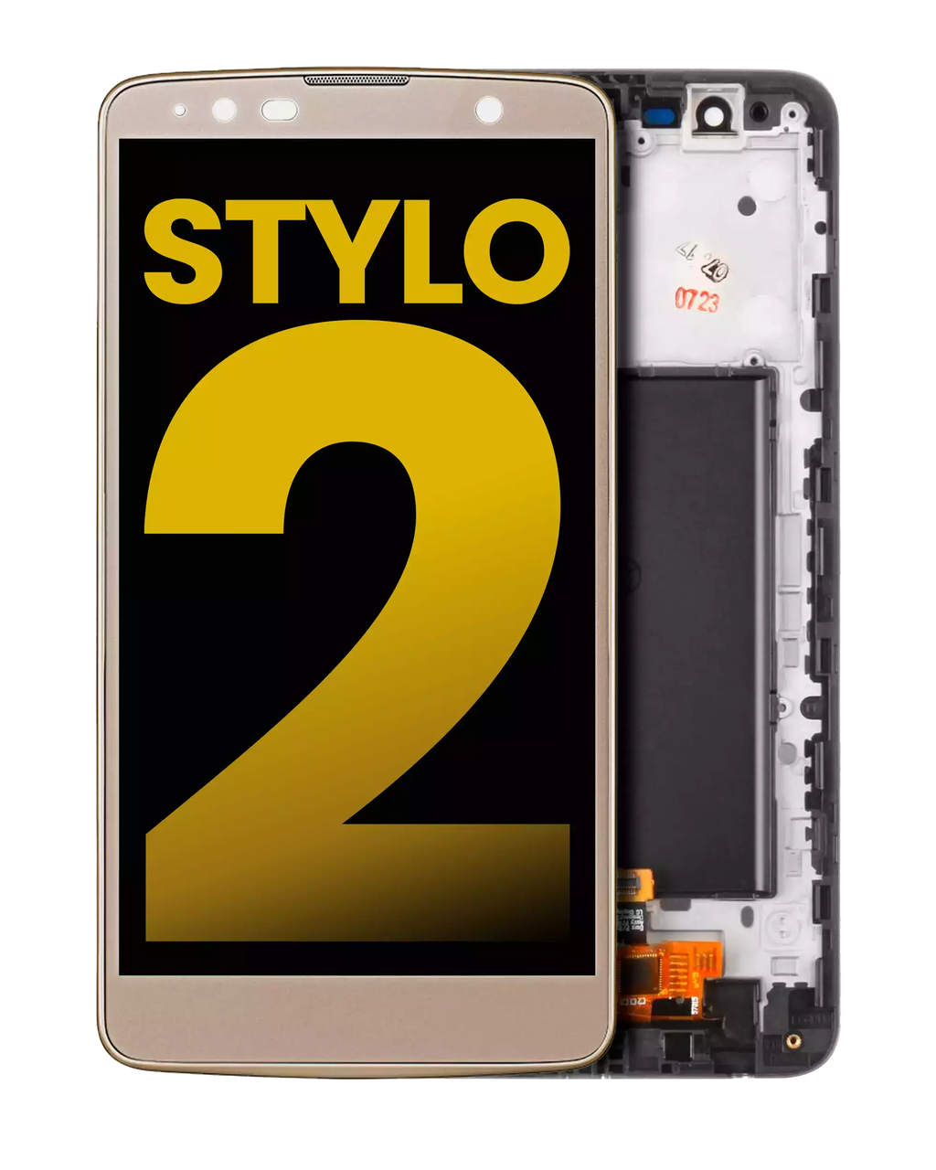 LCD Display with Frame for LG G Stylo 2 (Refurbished) (Gold)